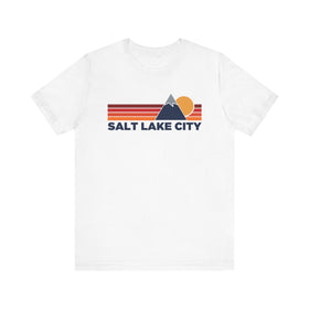 Retro Salt Lake City, Utah T-shirt, Mountain Tee, Vintage Salt Lake City Unisex Jersey Shirt, Outdoor Hiking Apparel