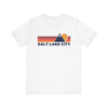 Retro Salt Lake City, Utah T-shirt, Mountain Tee, Vintage Salt Lake City Unisex Jersey Shirt, Outdoor Hiking Apparel