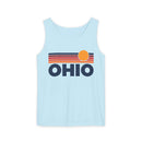Ohio Retro Sunstripe Tank Top | Comfort Colors - 100% Cotton-4