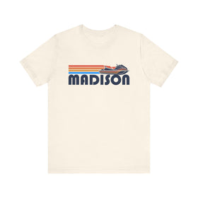 Madison, Wisconsin T Shirt - Retro Jetski PWC Graphic Tee