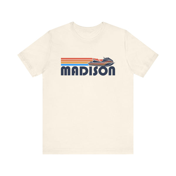 Madison, Wisconsin T Shirt - Retro Jetski PWC Graphic Tee