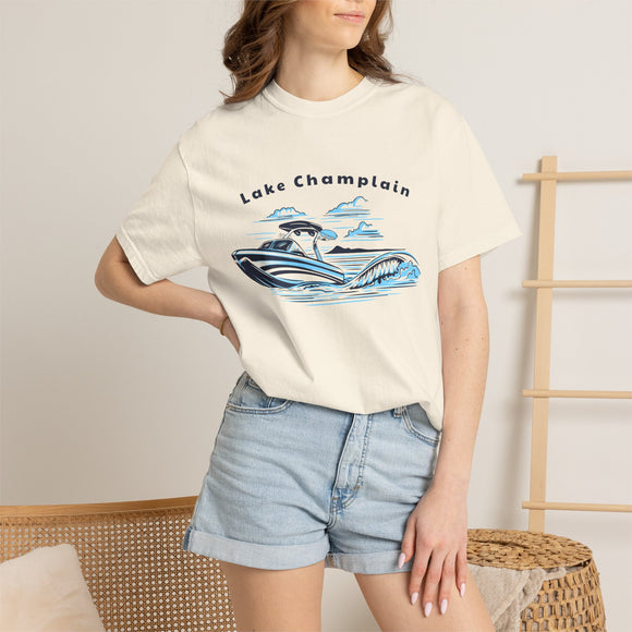 Lake Champlain T Shirt, Comfort Colors Cotton 100% Cotton Wakeboard Boat Tee