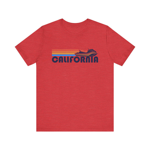California T Shirt - Retro Jetski PWC Graphic California Tee