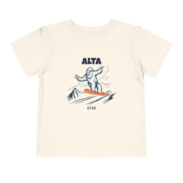 Alta, Utah Yeti Snowboard Toddler Tee