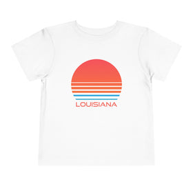 Louisiana Toddler T-Shirt - Retro 80s Unisex Toddler Louisiana Shirt