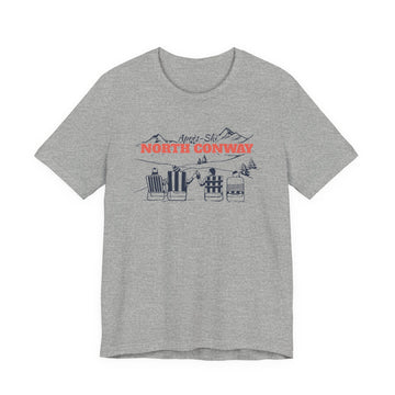 Buy athletic-heather North Conway, New Hampshire Après-ski T-Shirt - Vintage Mountain Graphic Tee