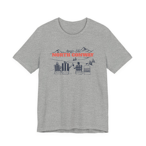 North Conway, New Hampshire Après-ski T-Shirt - Vintage Mountain Graphic Tee