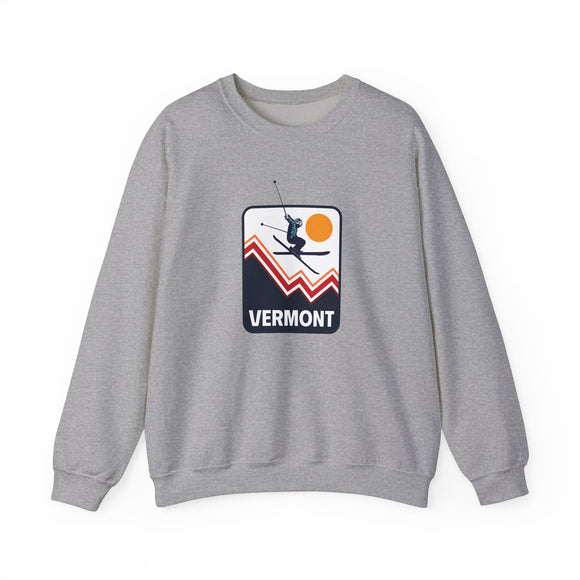 Vermont Sweatshirt - Unisex Snow Ski Jump Vermont Sweatshirt