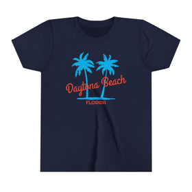 Daytona Beach, Florida Youth Shirt - Retro Palm Tree Daytona Beach Kid's T-Shirt