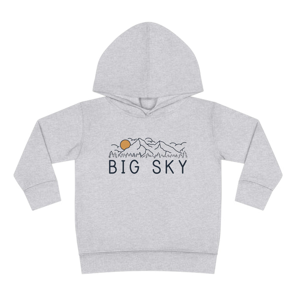 Big Sky, Montana Toddler Hoodie - Unisex Big Sky Toddler Sweatshirt