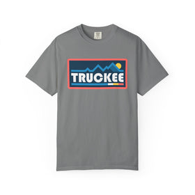 Buy grey Truckee, California Graphic Tee, Comfort Colors Retro Mountain Unisex Truckee T shirt