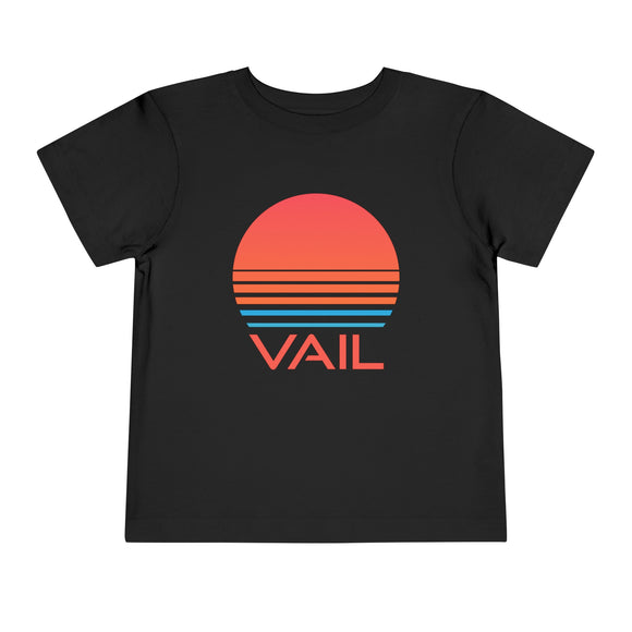 Vail, Colorado Toddler T-Shirt - Retro 80s Toddler Vail Shirt