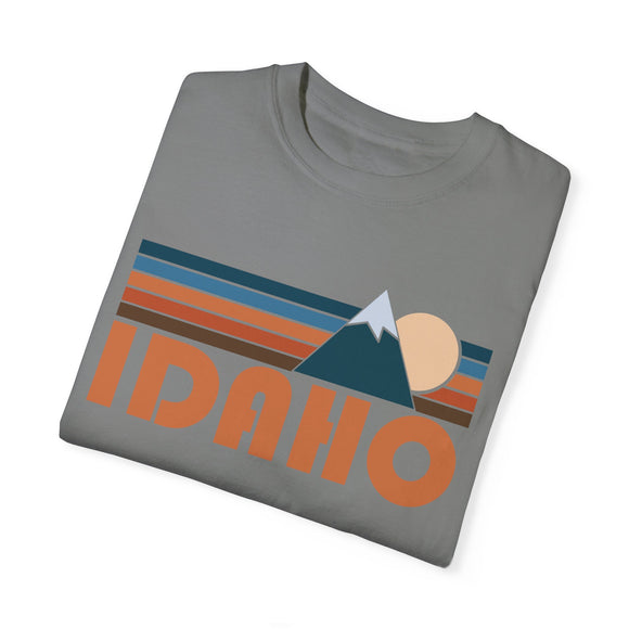 Idaho Graphic Tee, Comfort Colors Retro Unisex T shirt, Mountain Adventure Shirt