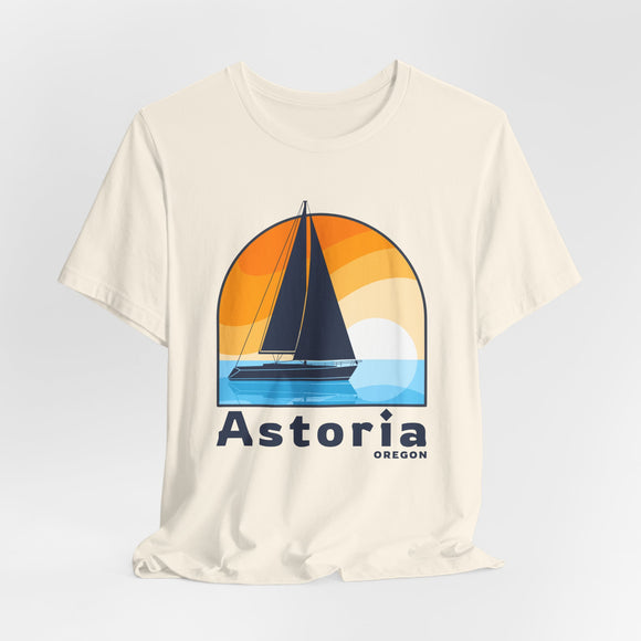 Astoria, Oregon T Shirt - Sailboat Tee