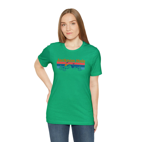 Jackson Hole, Wyoming Shirt - Mountain Sunset Unisex Jackson Hole T-Shirt