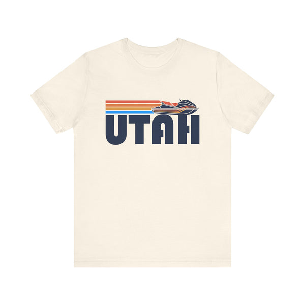 Utah T Shirt - Retro Jetski PWC Graphic Utah Tee