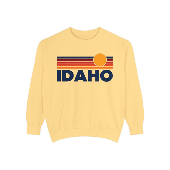 Idaho Sunset Stripes Sweatshirt | Comfort Colors - 100% Cotton