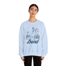 Bend, Oregon Sweatshirt - Mountain Illustration Graphic Crewneck-17