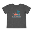 Flagler Beach, Florida Toddler T-Shirt - Retro Palm Tree Toddler Flagler Beach Shirt-1