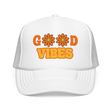 Good Vibes Trucker Hat Boho - 0