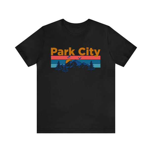 Park City, Utah Shirt - Mountain Sunset Unisex Park City T-Shirt