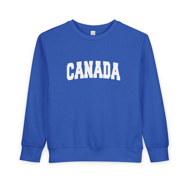 Canada Toddler Sweatshirt - Canada Toddler Crewneck Sweatshirt