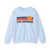 Los Angeles, California Sweatshirt Retro Sun Unisex - Los Angeles Vintage Inspired Warm Pullover Jumper