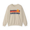 Arizona Sweatshirt Retro Sun Unisex - Vintage Arizona Inspired Warm Pullover Jumper