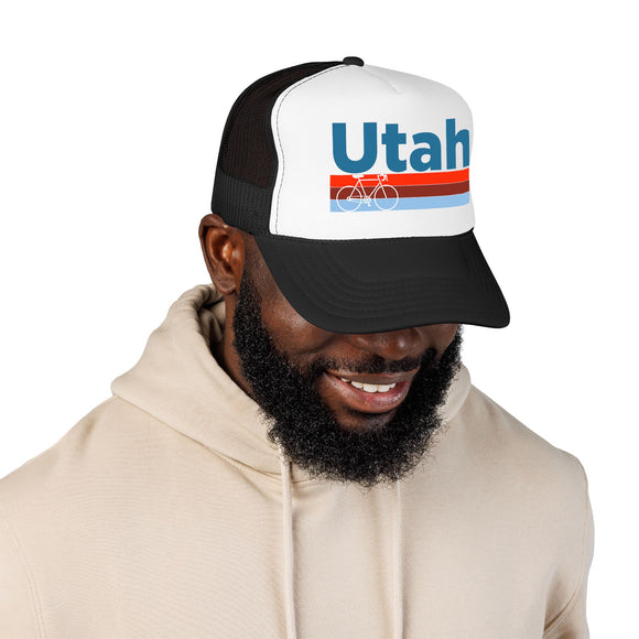 Utah Trucker Hat - Foam Utah Bike Cap