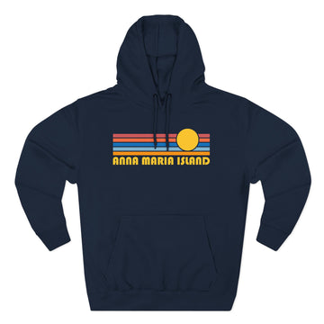 Anna Maria Island, Florida Hoodie - Retro Sun Unisex Sweatshirt