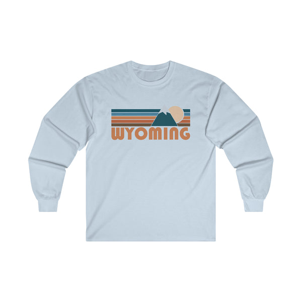 Wyoming Long Sleeve Shirt - Retro Unisex Wyoming Long Sleeve Tee