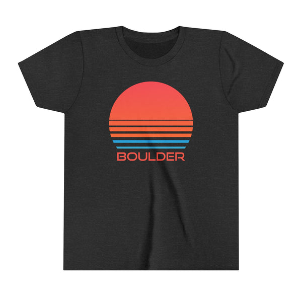 Boulder, Colorado Youth Shirt - Retro 80s Boulder Kid's T-Shirt