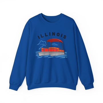 Buy royal Illinois Sweatshirt - Pontoon Boat Sweatshirt