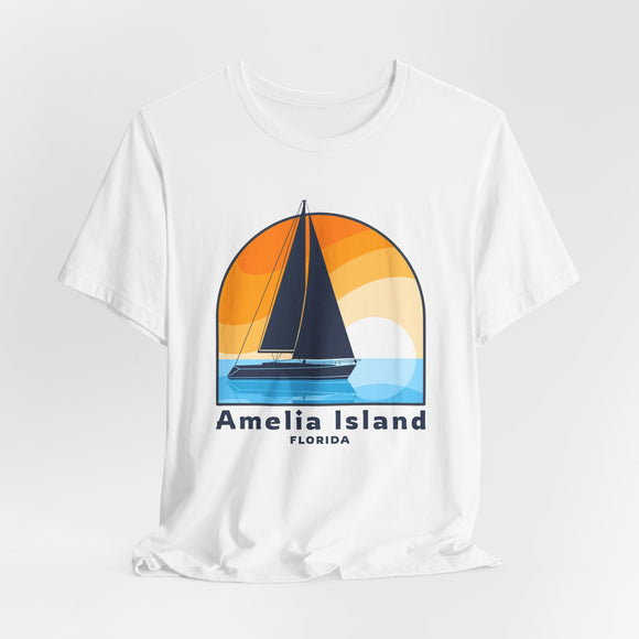 Amelia Island, Florida T Shirt - Sailboat Tee