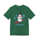 Wyoming T Shirt - Ski Snowman Graphic Wyoming Tee-3