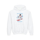 Telluride, Colorado Youth Hoodie - Skiing Snowman Kids Telluride Hooded Sweatshirt-1