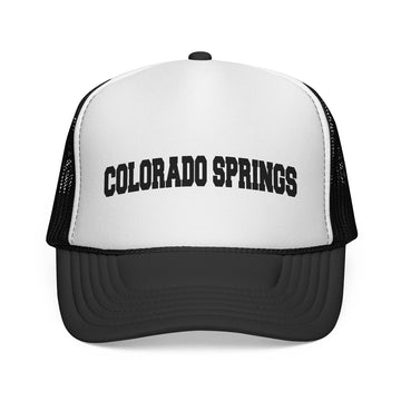 Colorado Springs, Colorado Collegiate Style Trucker Hat - 0