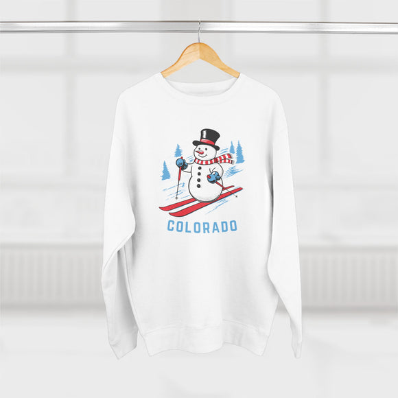 Premium Colorado Skiing Snowman Sweatshirt