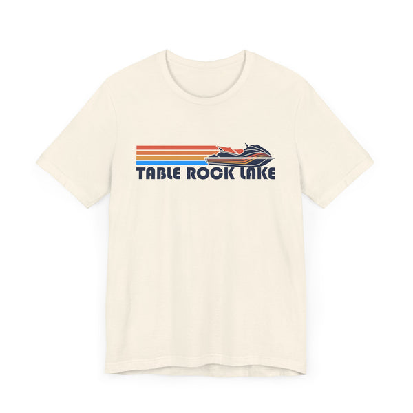 Table Rock Lake, Missouri T Shirt - Retro Jetski PWC Graphic Tee