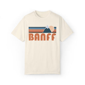 Banff, Canada Graphic Tee, Comfort Colors Retro Unisex Banff T shirt, Mountain Adventure Shirt - 0
