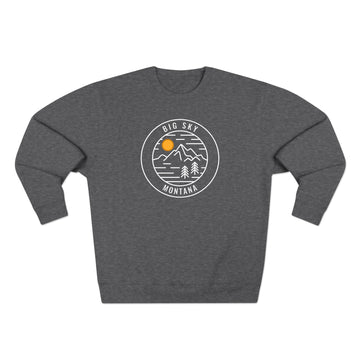 Premium Big Sky, Montana Sweatshirt - Retro Unisex Sweatshirt