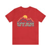 Utah T Shirt Retro Mountain - Unisex Utah Shirt