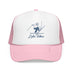 Kids Lake Tahoe, California Snow Ski Trucker Hat - Youth Cap on white background