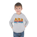 Alta Toddler Hoodie - Retro Mountain Sun Unisex Alta Toddler Sweatshirt-7