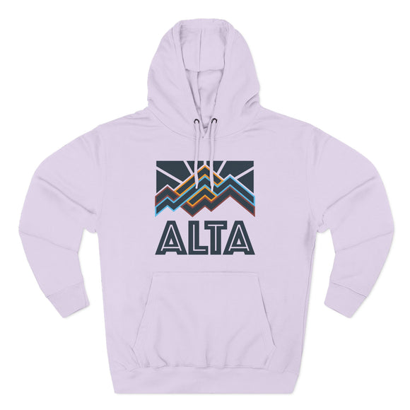 Alta, Utah Hoodie - Retro Mountain Unisex Sweatshirt