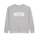 Boston, Massachusetts Toddler Sweatshirt - Boston Toddler Crewneck Sweatshirt-1