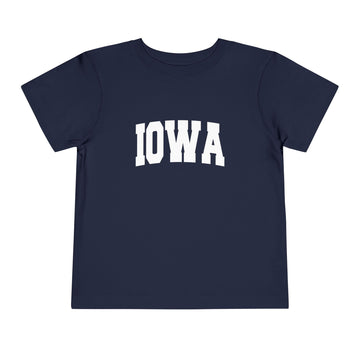 Buy navy Iowa Toddler Graphic Tee - Kids Iowa Vacation T-Shirt