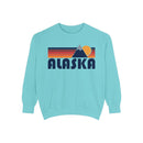 Alaska Mountain Stripes Sweatshirt | Comfort Colors - 100% Cotton-7