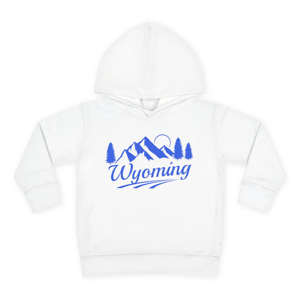 Wyoming Toddler Hoodie - Unisex Mountain Pullover Sweatshirt, Kids Hooded Jumper, Wyoming Souvenir
