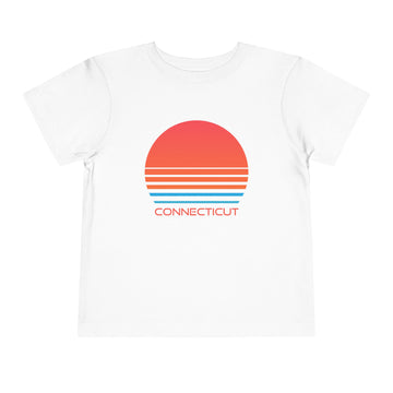 Connecticut Toddler T-Shirt - Retro 80s Unisex Toddler Connecticut Shirt - 0